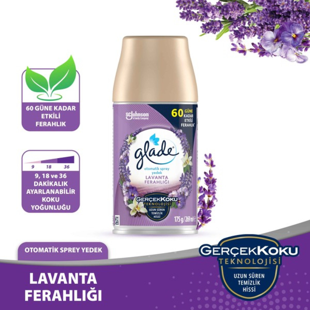 Glade Otomatik Sprey Oda Kokusu Yedek Lavender kk Oda Kokusu Fiyatı