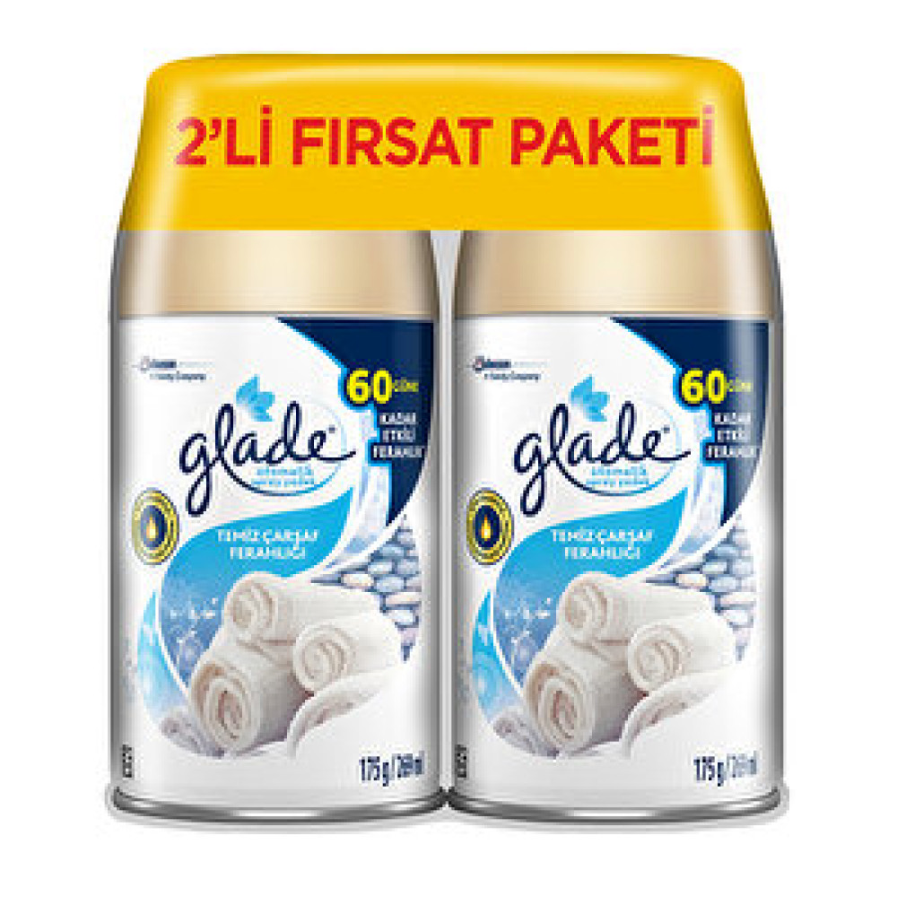 Glade Otomatik Yedeği 2'li Temiz Carsaf 269 ml Oda Kokusu Fiyatı