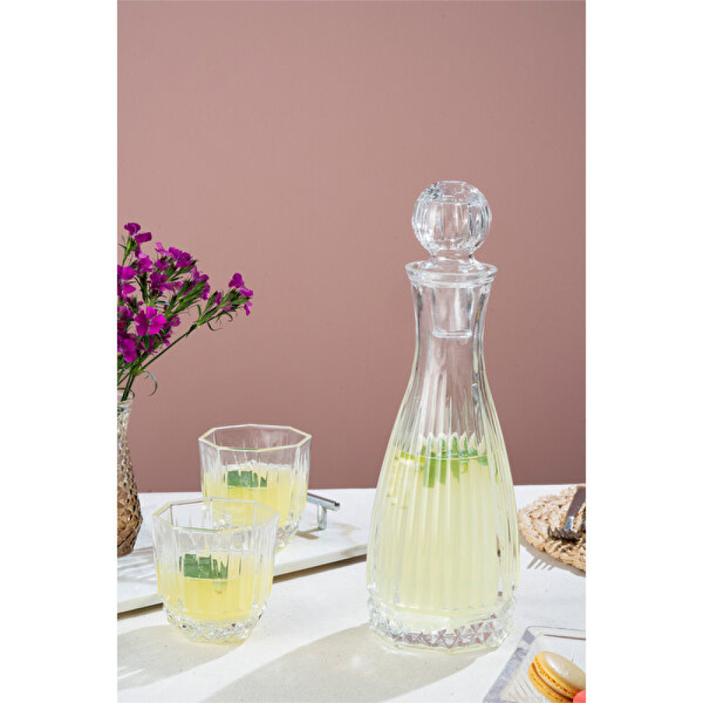Glamis Cam Linea Model Iris Karaf 2 Bardaklı Set - 1 L - Şeffaf Sürahi Fiyatı