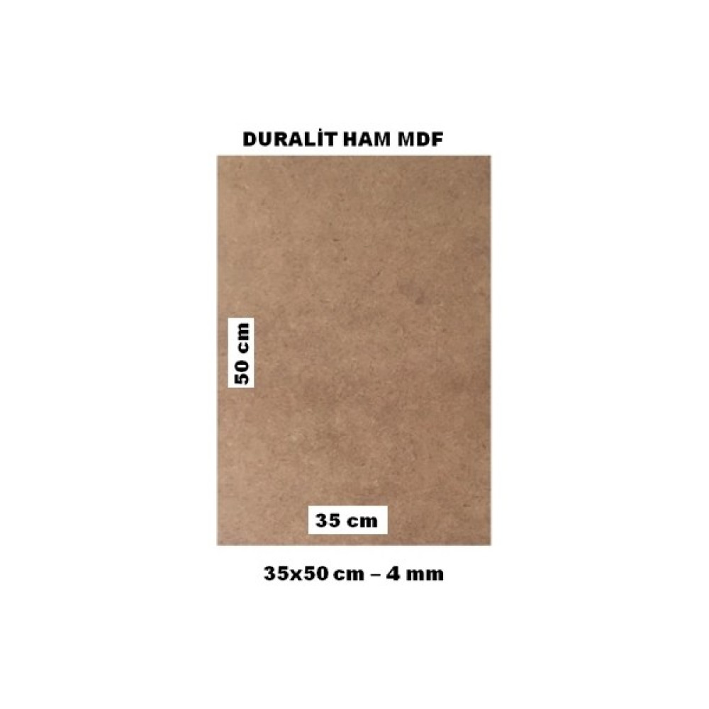 Glanart 35X50 Duralit Ham Mdf 4 mm Kalınlık Pürüzsüz Çift Yüzey 1 Adet Yer / Yüzey Kaplamaları Fiyatı