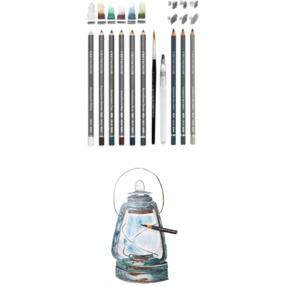 Glance Cretacolor 6'lı Aquarell Sulandırılabilir Fırçalı Karakalem Eskiz Dereceli Çizim Kalemi Seti Defter & Kağıt Ürünleri Fiyatı