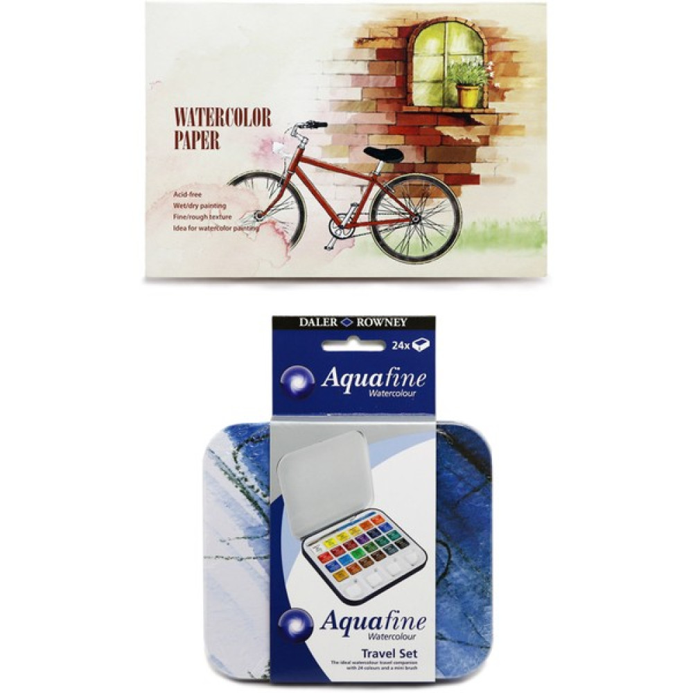 Glance Suluboya Blok 12 Yaprak 230 Gram 105 x 155 mm Daler Rowney Aquafine Suluboya Travel Set 24'lü Yardımcı Malzeme Fiyatı