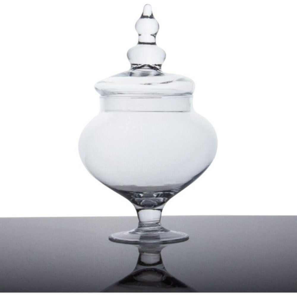Glass 33 cm Ayaklı Kapaklı Cam Kurabiyelik & Şekerlik Saklama Kapları Fiyatı