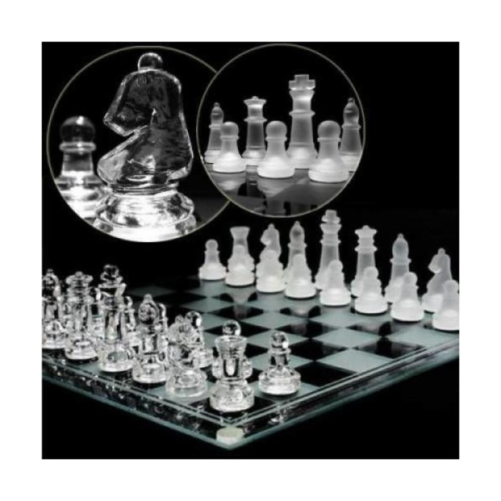 Glass Chess Cam Satranç Takımı 30 x 30 cm Satranç Fiyatı
