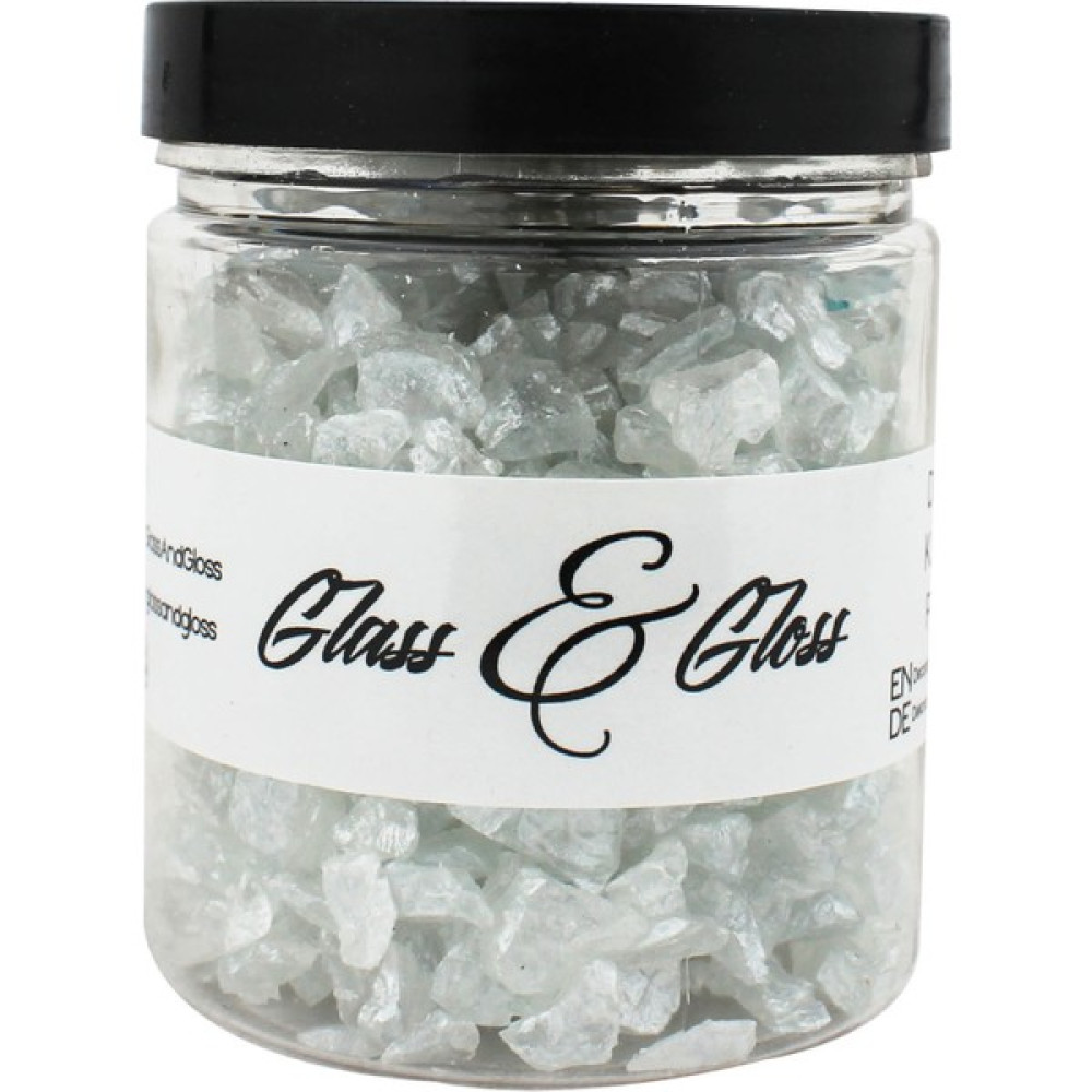 Glass & Gloss Kırık Cam Sedef Seri İnci Beyaz Epoksi Hobi Uygulamaları Dekoratif Cam Kırığı #500 - 100 gr - 4-8 mm Yardımcı Malzeme Fiyatı