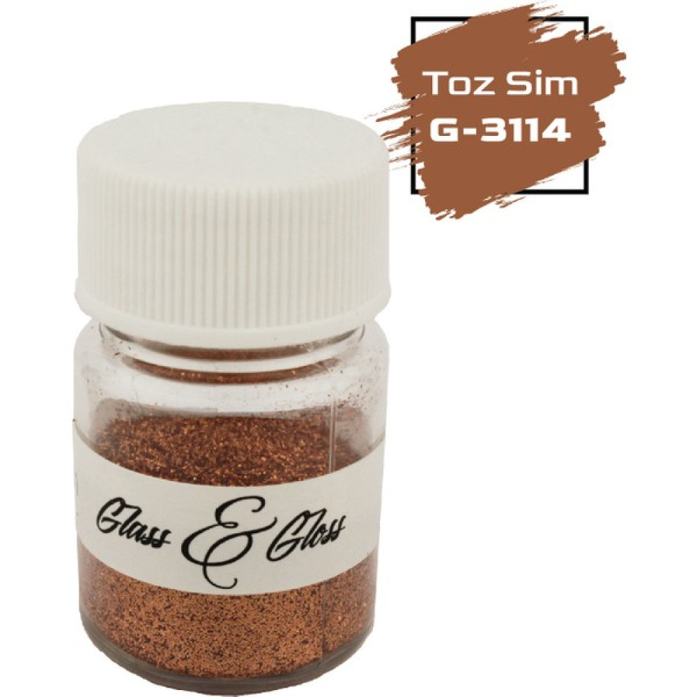 Glass & Gloss Toz Sim Epoksi Reçine Hobi Çalışmaları Için 10 Gr. - Bakır Sanatsal Malzemeler Fiyatı