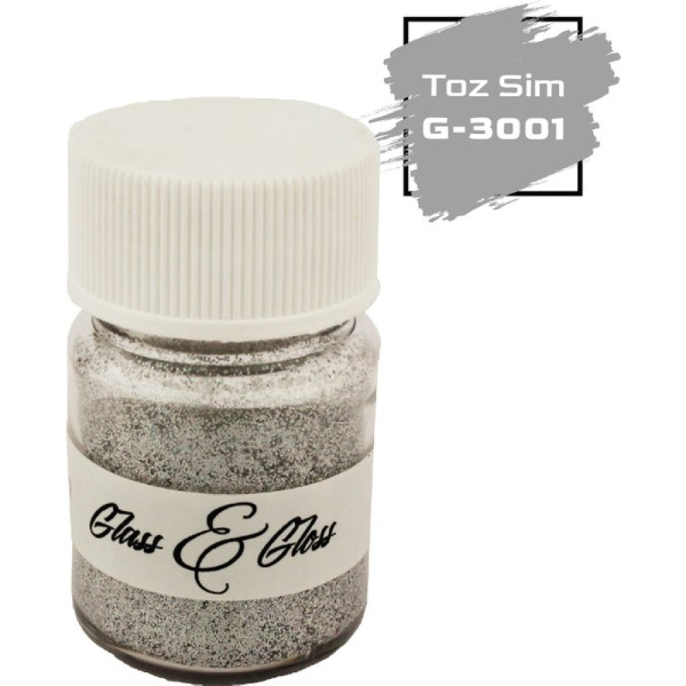 Glass & Gloss Toz Sim Epoksi Reçine Hobi Çalışmaları Için 10 Gr. - Gümüş Sanatsal Malzemeler Fiyatı
