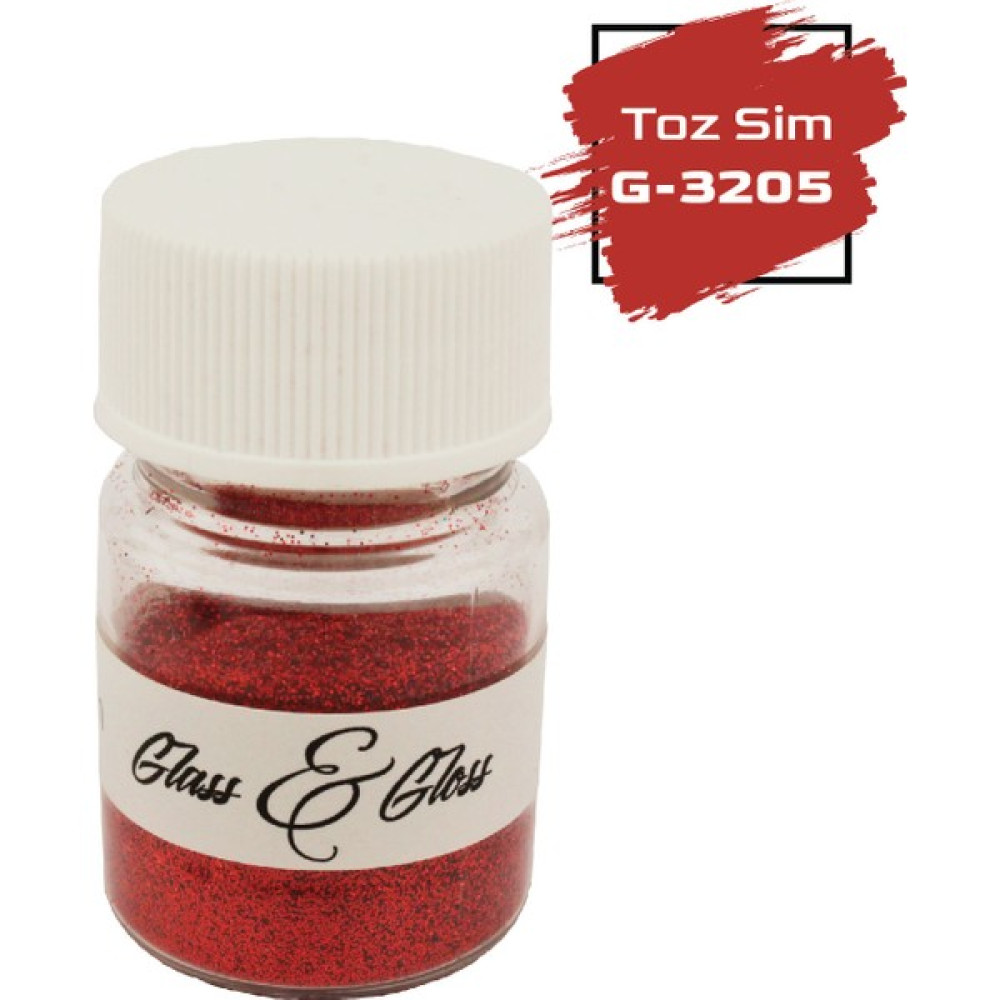 Glass & Gloss Toz Sim Epoksi Reçine Hobi Çalışmaları Için 10 Gr. - Kırmızı Sanatsal Malzemeler Fiyatı