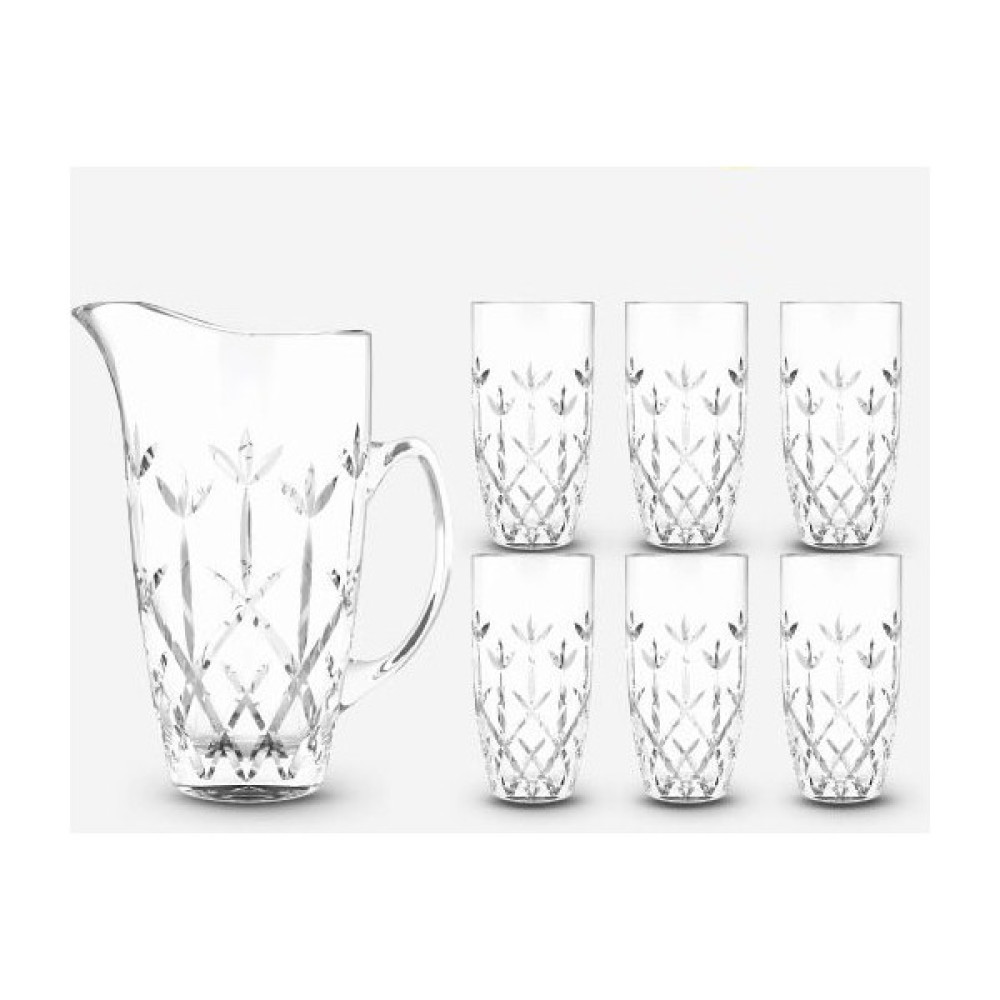 Glass In Love 6+1 Kelebek Desenli Cam Sürahi Seti - 1,75 ml Sürahi Fiyatı