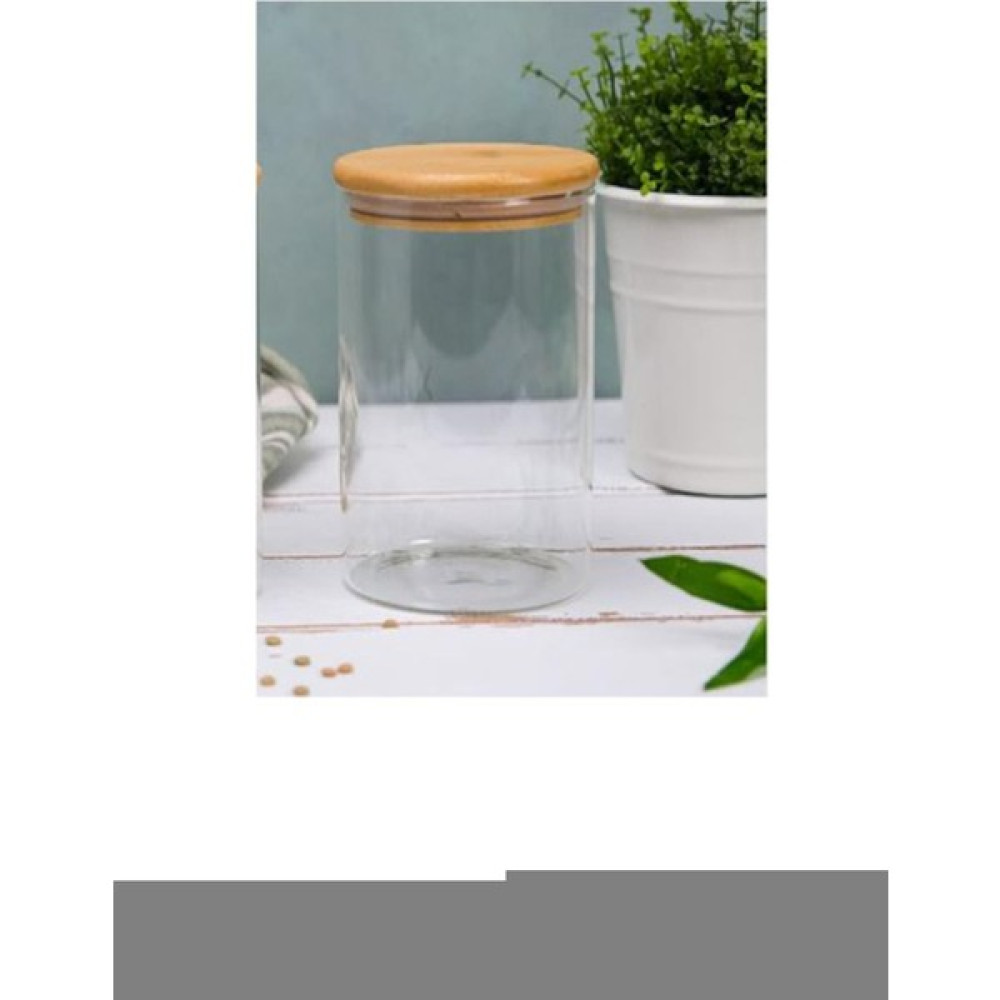Glass In Love Bambu Kapaklı Borosilikat Cam Kavanoz 1100ML Saklama Kapları Fiyatı
