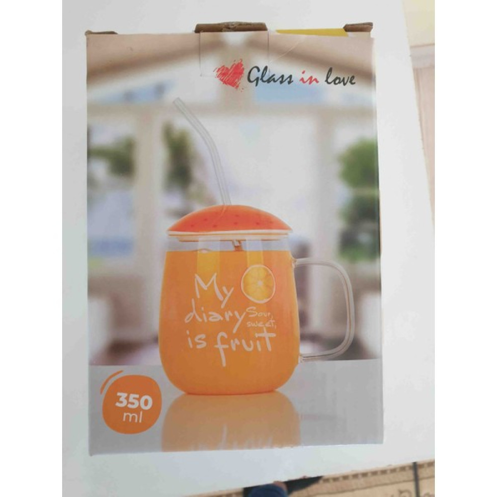Glass In Love Cam Pipetli Kapaklı Borosiklet Bardak Fincan / Bardak / Kahve Takımı Fiyatı