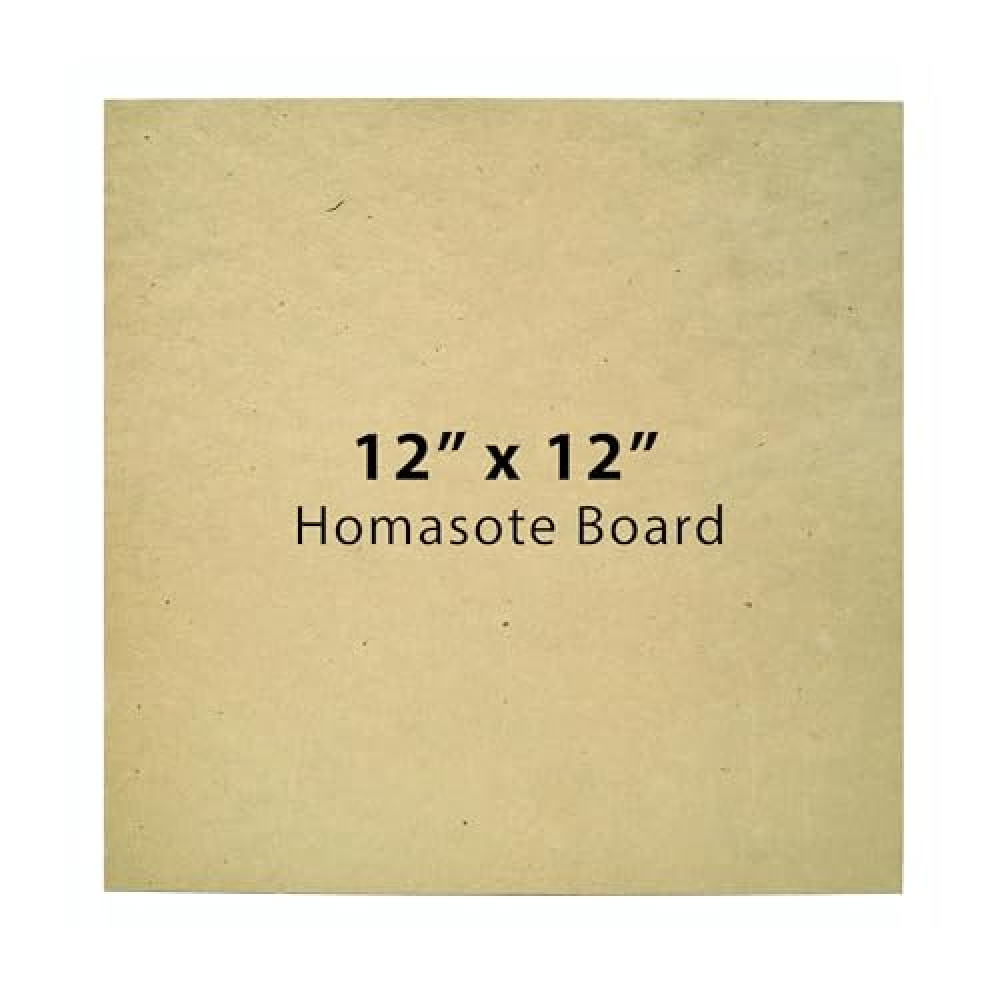 Glassco Homasote Board for Stained Glass Work Surface | Approx 12 x 12 Heat Resistant Cutting Board | Cutting Mat Stained Glass Supplies and tools for Table and Countertop Protection