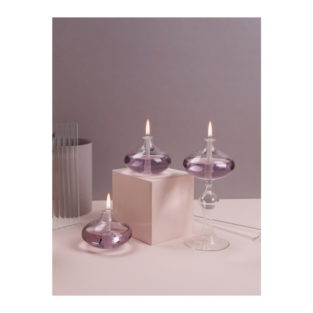 Glassic Eclipse Lila Mini Cam Kandil Seti ( 3 Adet Kandil - 200 ml Kandil Yağı - 3 Adet Kandil Fitili ) Dekoratif Mum Fiyatı