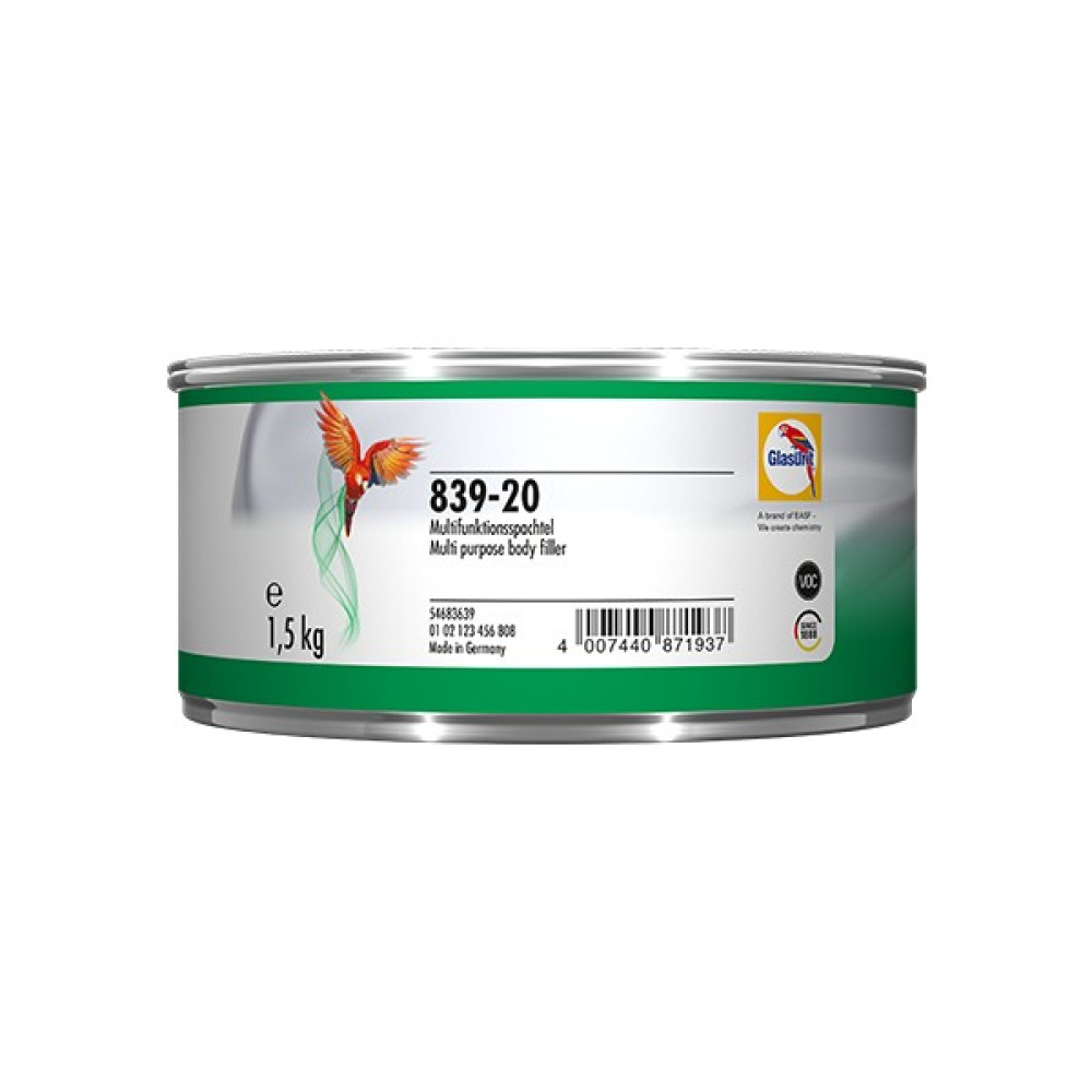 Glasurit Polyester Macun (Beyaz) 1,5 kg / 839-20 Oto Bakım & Temizlik Ürünleri Fiyatı
