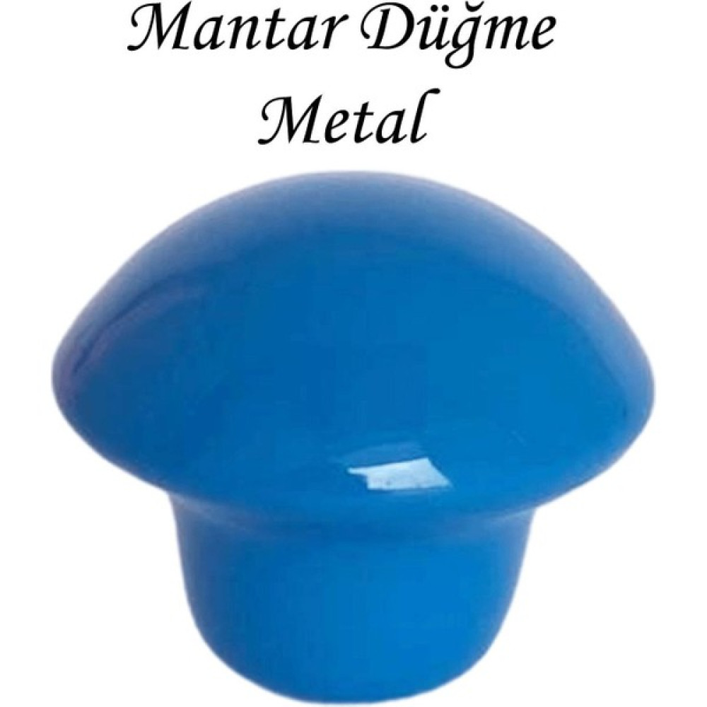 Glaswen Mavi Mantar Düğme Kulp Çocuk Bebek Mobilya Çekmece Dolap Kapak Kulbu Metal Kulp Aksesuarları Vidalı Nalburiye & Hırdavat Fiyatı