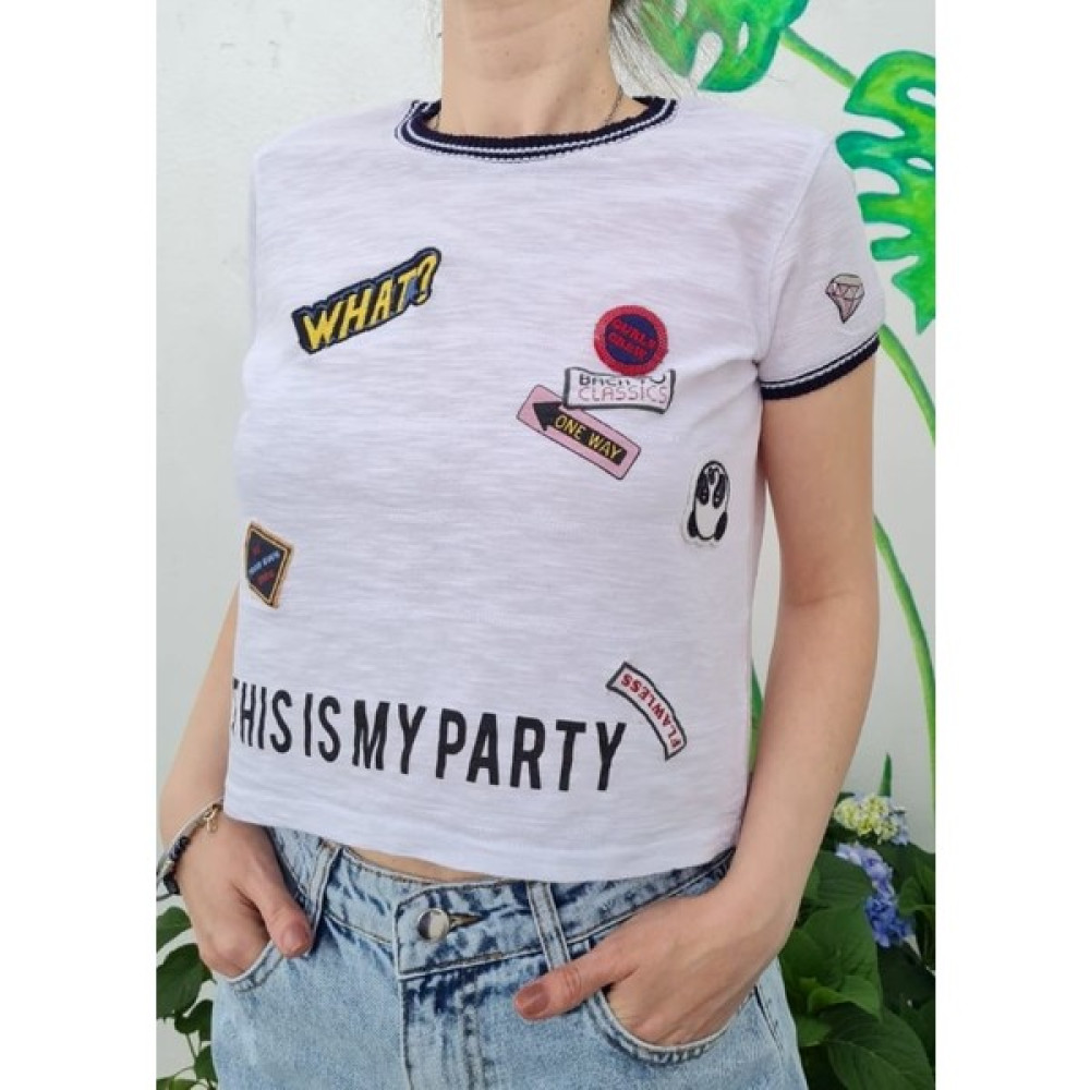 Gleamy Girls Crop Tişört Bluz Fiyatı