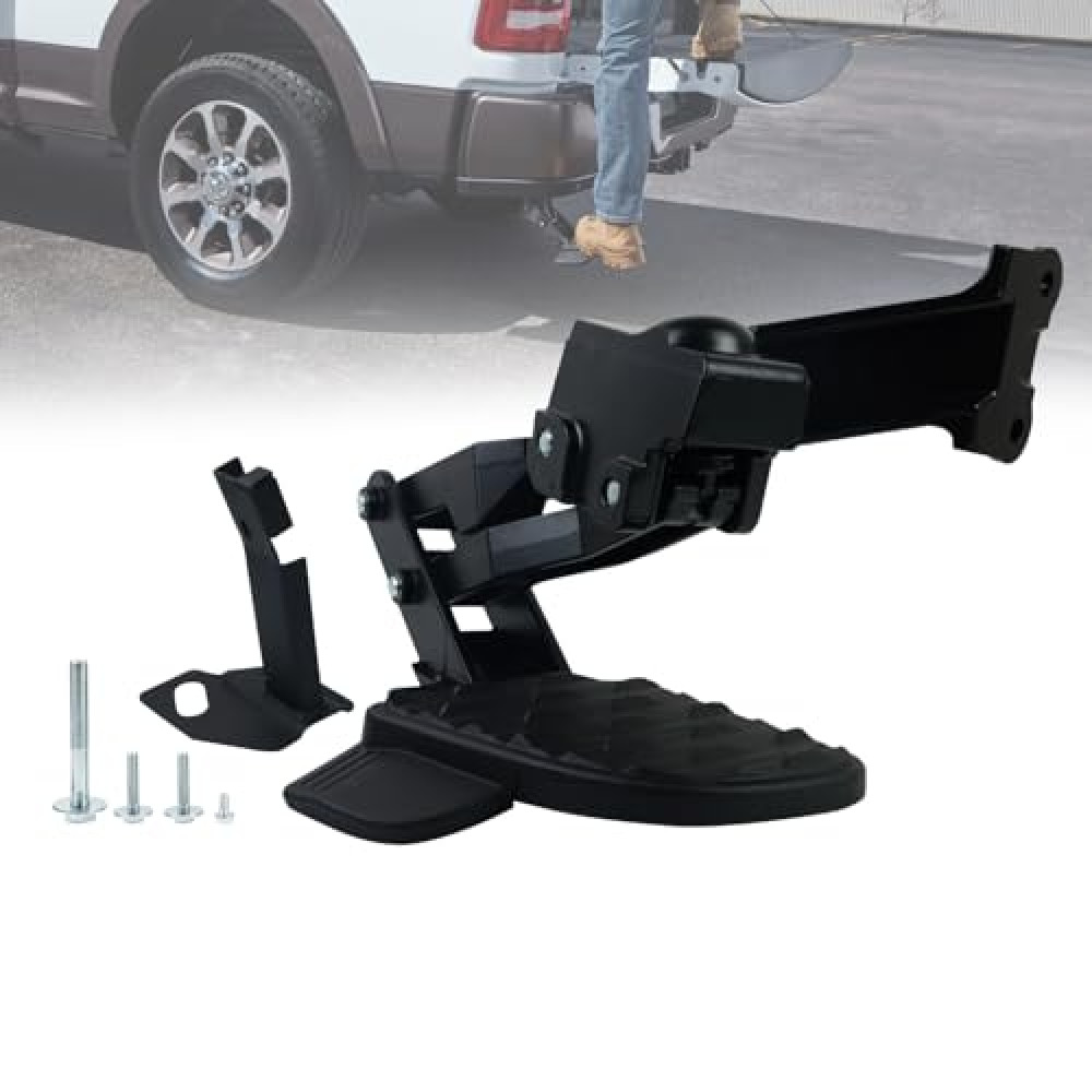 GLEAMYNHD Rear Bed Step 82215842AF Compatible with 2019-2024 Dodge Ram 2500 3500 Truck Rear Tailgate Bedsteps Replaces 82215842AE 82215842AG 82215842AH 82215842AD 82215842AC