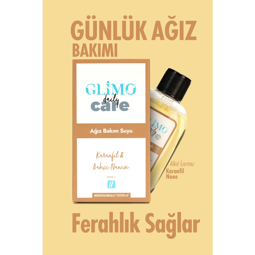 Glimo Daily Care Ağız Bakım Suyu - Karanfil Ve Bahçe Nanesi Aromalı - Alkolsüz - 250ml - Yerli Üretim SSD / Solid State Drive Fiyatı