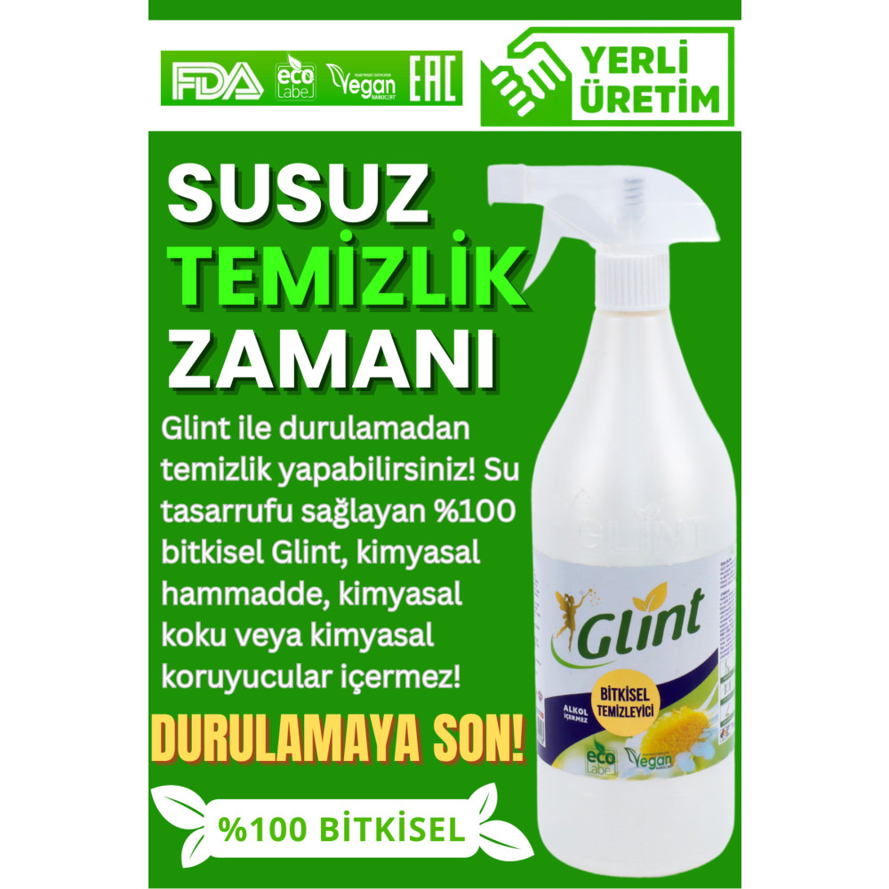GLİNT 1 Litre %100 Bitkisel Küf Fırın Izgara Temizleyici Yağ Sökücü Çok Amaçlı Yüzey Temizleyici Parlatıcı ve Temizleyiciler Fiyatı