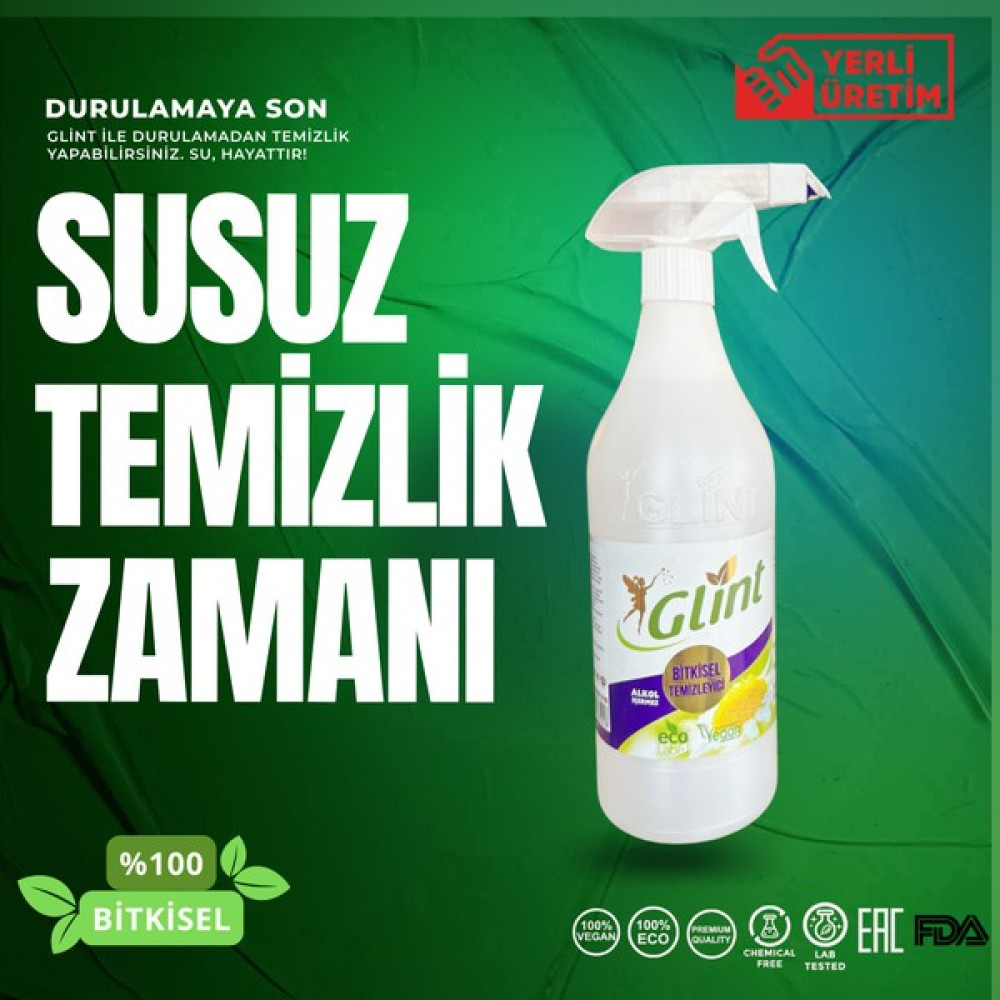 Glint 1 Litre %100 Bitkisel Yağ Çözücü Bulaşık Deterjanı Fırın Izgara Yüzey Temizleyici 8684451439330 Parlatıcı ve Temizleyiciler Fiyatı