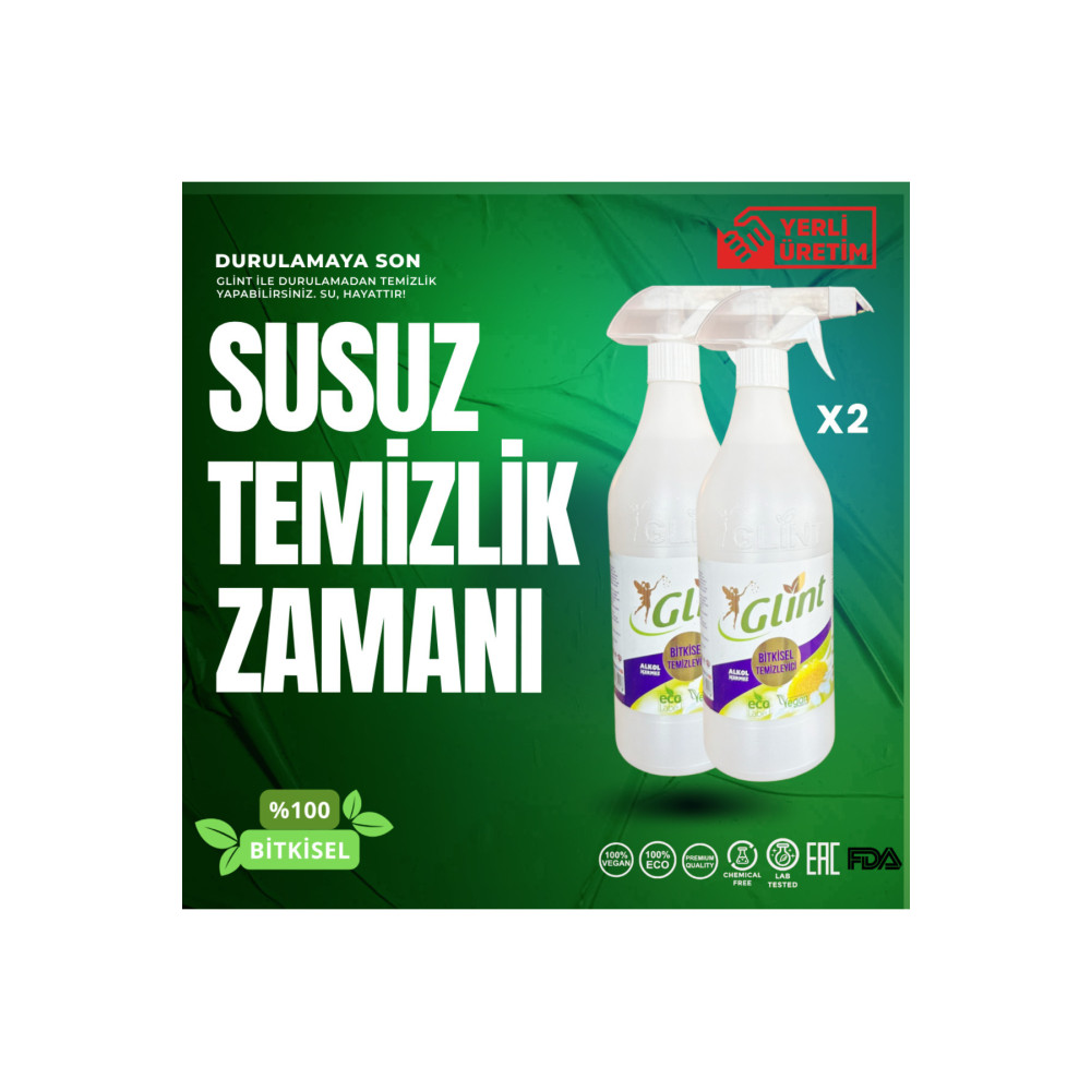 GLİNT 2 X 1 Lt %100 Bitkisel Çok Amaçlı Yüzey Temizleyici Airfryer Rezistans Temizlik Spreyi Yağ Çözücü Parlatıcı ve Temizleyiciler Fiyatı