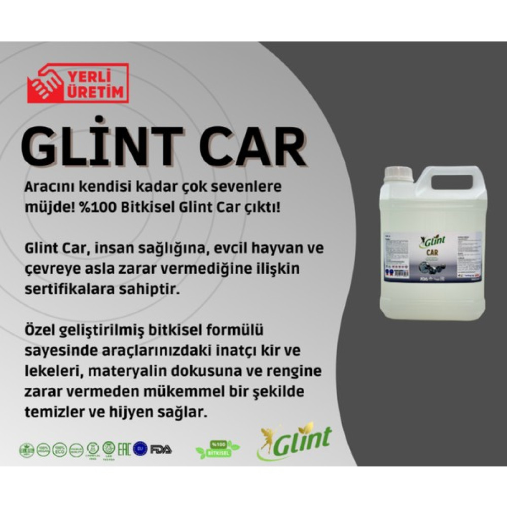 Glint Car %100 Bitkisel Jant Koltuk Parlatıcı Paspas Cam Temizleyici Mucize Sprey 5 Litre Oto Yıkama Ürünleri Fiyatı