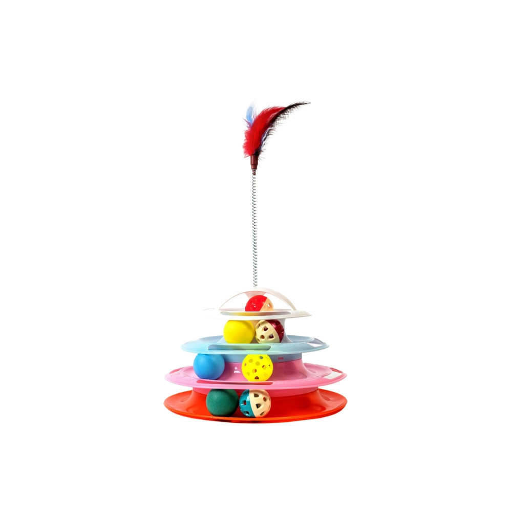 Glipet Tower Of Tracks 4 Katlı 7 Toplu Ve Tüylü Yuvarlak Kedi Oyuncağı 24 x 13 cm Mix Evcil Hayvan Ürünleri Fiyatı