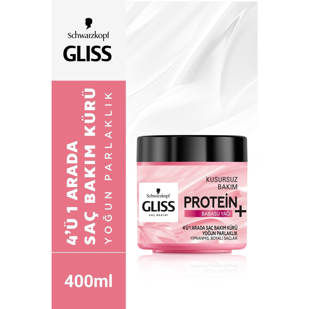 Gliss 4ü 1 Arada Yoğun Parlaklık Veren Saç Bakım Kürü - Babasu Yağı Ile 400 ml Saç Bakım Maskeleri & Serumlar & Spreyler Fiyatı