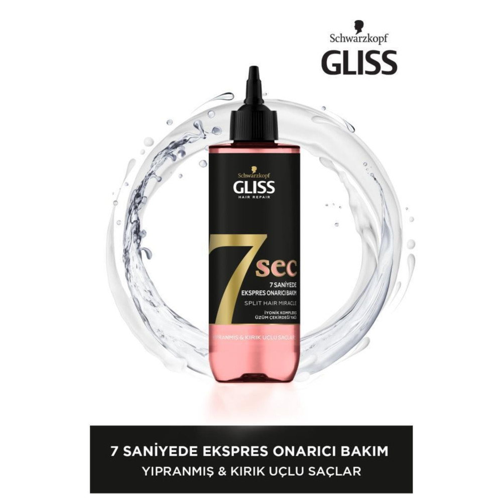 Gliss 7sec Ekspres Onarıcı Bakım Split Hair Miracle 200ml Şampuan ve Saç Kremi Fiyatı