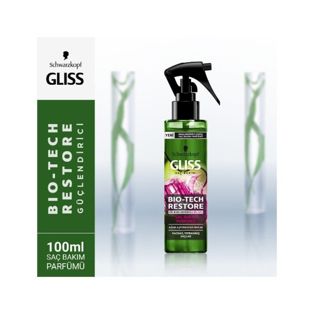 Gliss Bio-Tech Restore Saç Bakım Parfümü 1 Alana 1 Bedava Saç Şekillendirici Sprey Fiyatı
