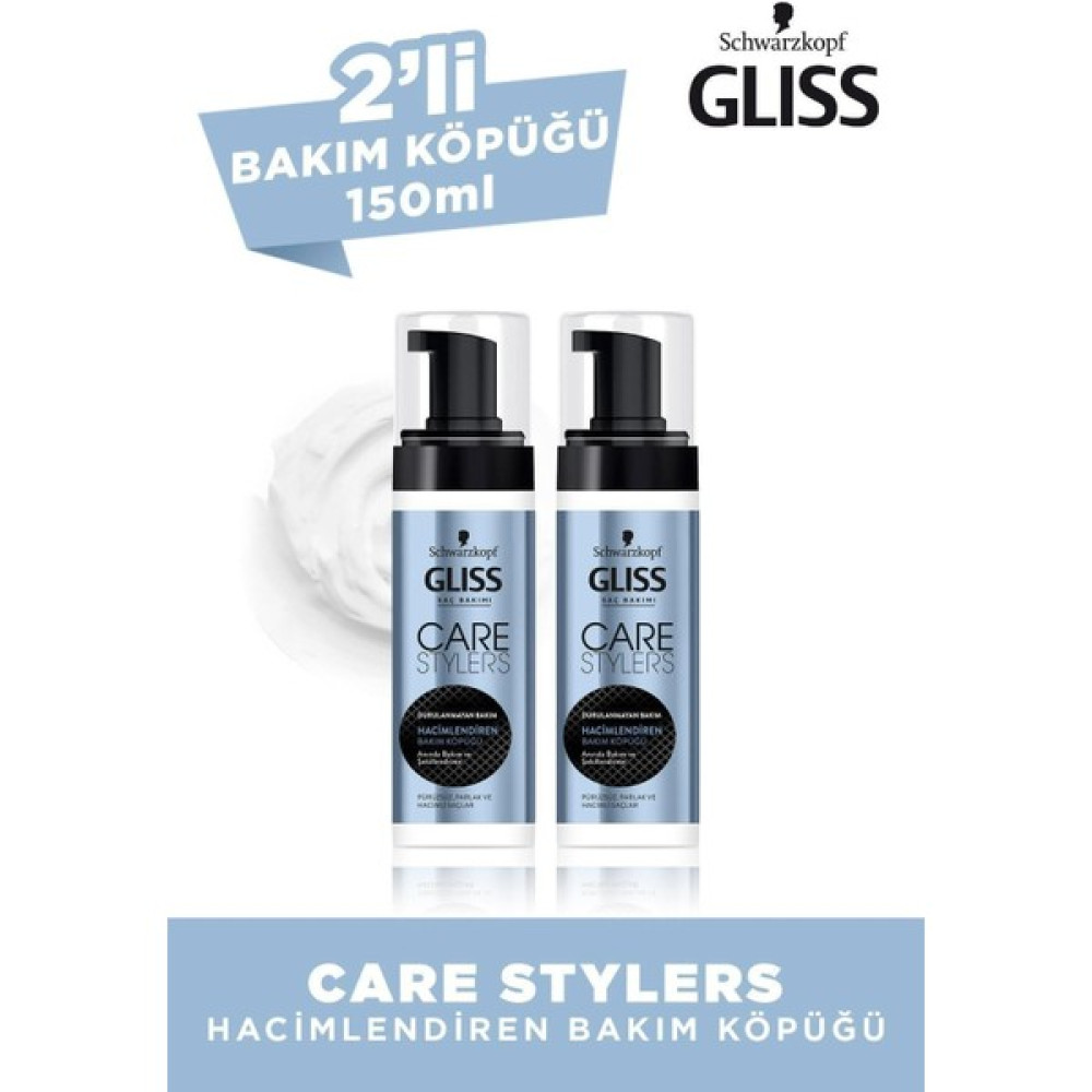 Gliss Care Stylers Hacimlendiren Saç Bakım Köpüğü 150 Ml 2'Li - 1 Saç Şekillendirici Köpük Fiyatı