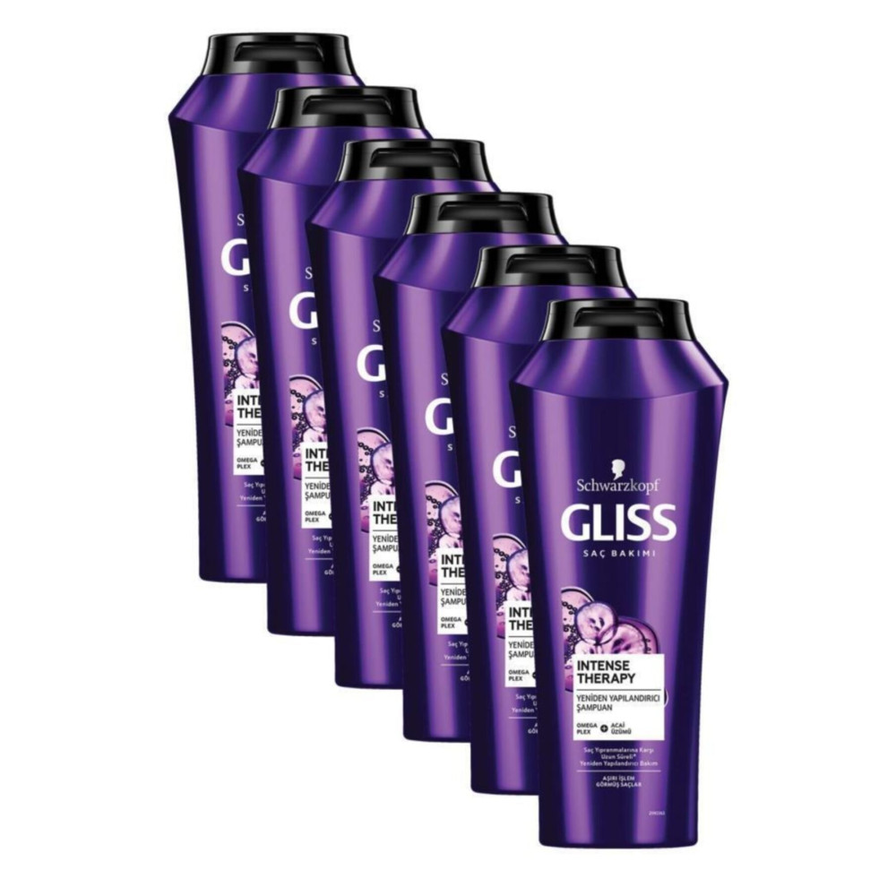 Gliss Intense Therapy Yeniden Yapılandırıcı Şampuan - Omega Plex Ve Acai Üzümü Ile 500 ml X 6 Adet Şampuan ve Saç Kremi Fiyatı