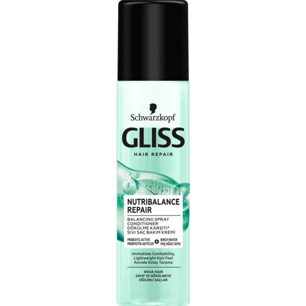 Gliss Nutribalance Repair Saç Dökülme Karşıtı Durulanmayan Sıvı Saç Kremi 200 ml Şampuan ve Saç Kremi Fiyatı