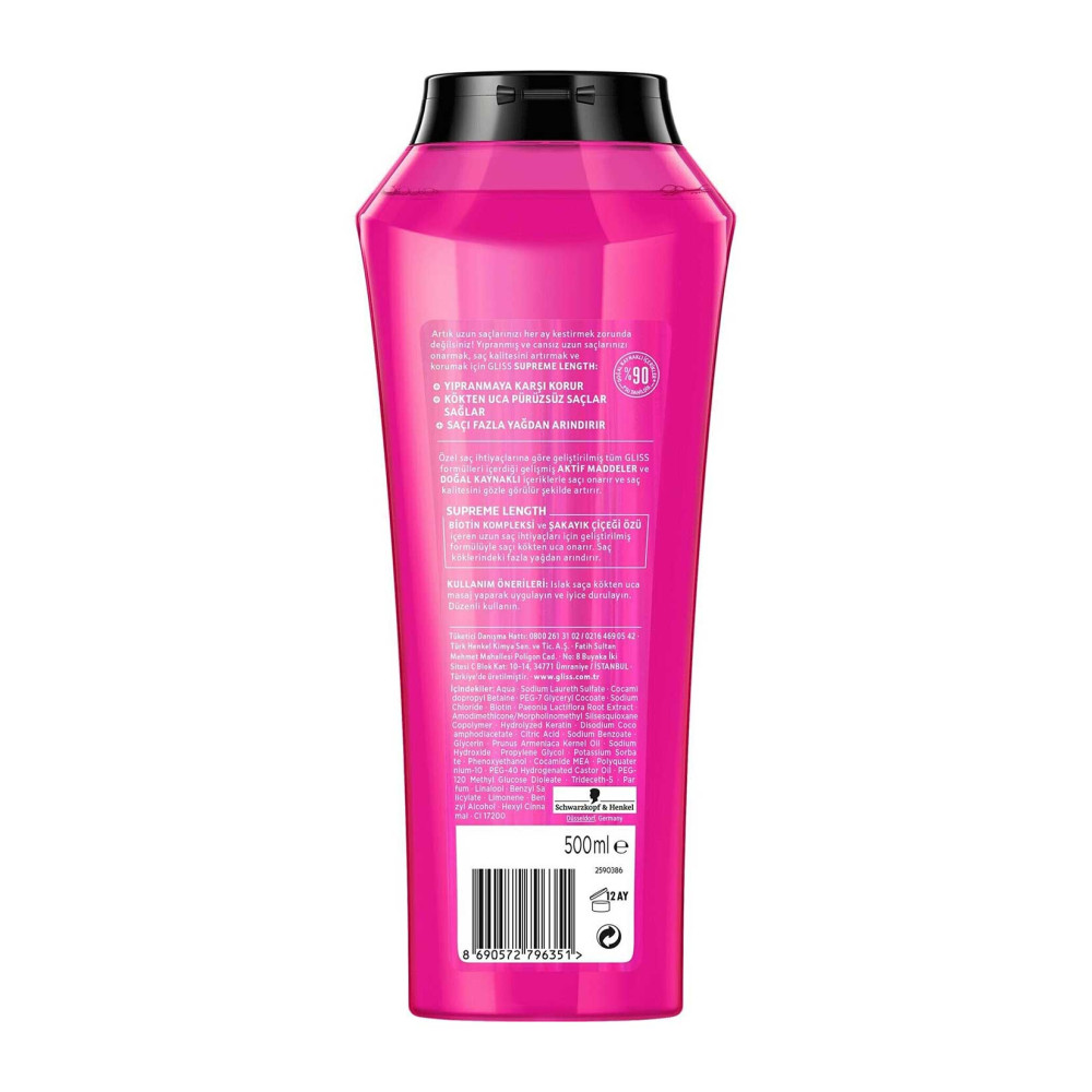 Gliss Şampuan 500 ml Supreme Length