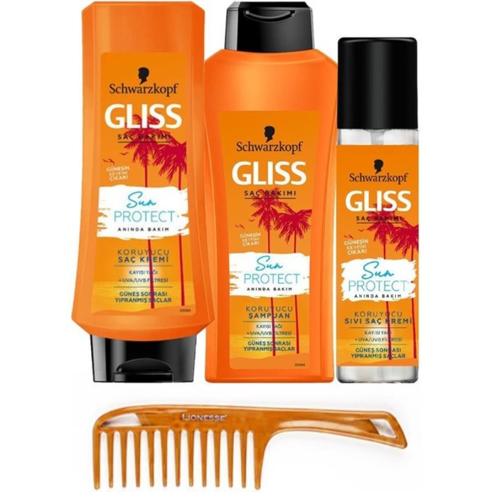 Gliss Sun Protect Saç Bakım Seti 4'lü Saç Bakım Maskeleri & Serumlar & Spreyler Fiyatı