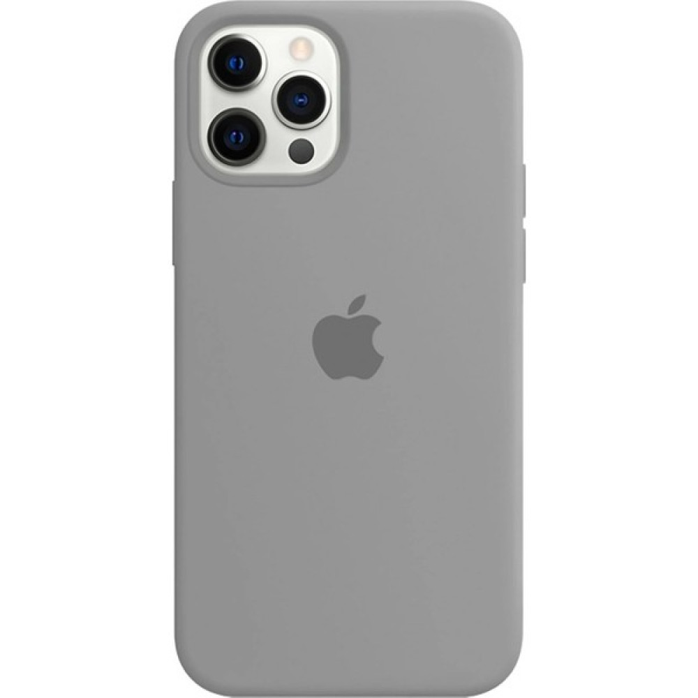Glitz Apple iPhone 11 Pro Kılıf Logolu Silikon Kılıf A+ Kalite (Altı Kapalı) - Gri Cep Telefonu Kılıfı Fiyatı