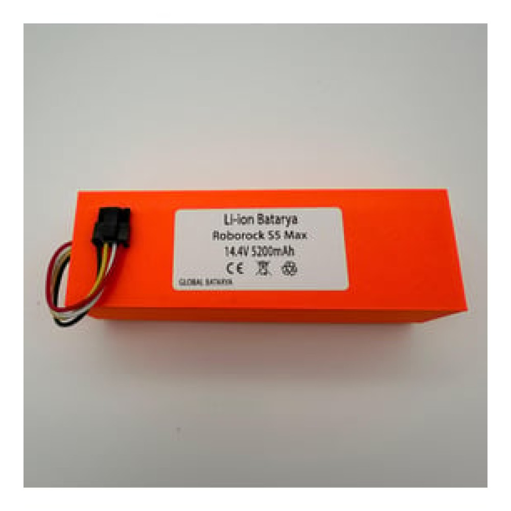 Global Batarya Roborock S7 Uyumlu Akıllı Robot Süpürge Bataryası 14.4V 7000MAH Li-Ion Pil (Ultra Kapasite) Robot Süpürgeler Fiyatı