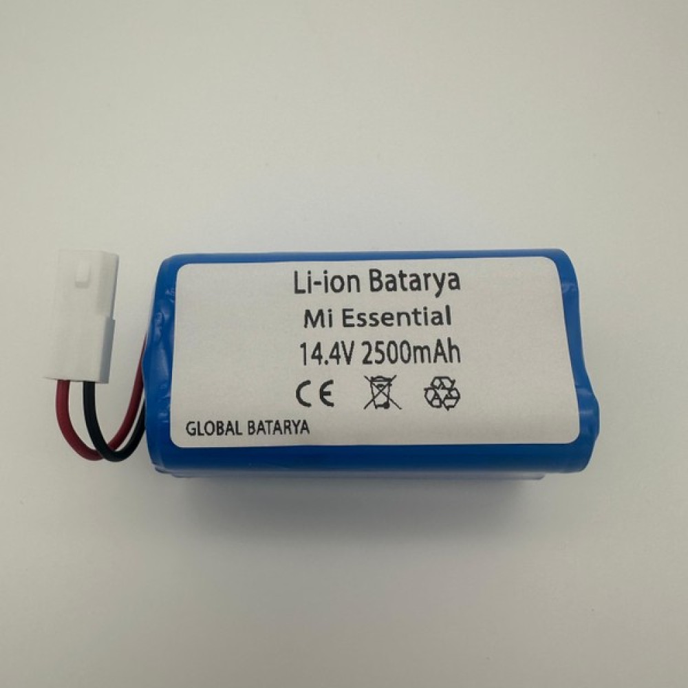 Global Batarya Xiaomi Mi Vacuum Mop 2in1 Essential Akıllı Robot Süpürge Bataryası Model: Mjstg1 14.4V 2500MAH Pil Elektrikli Süpürge Aksesuarları Fiyatı