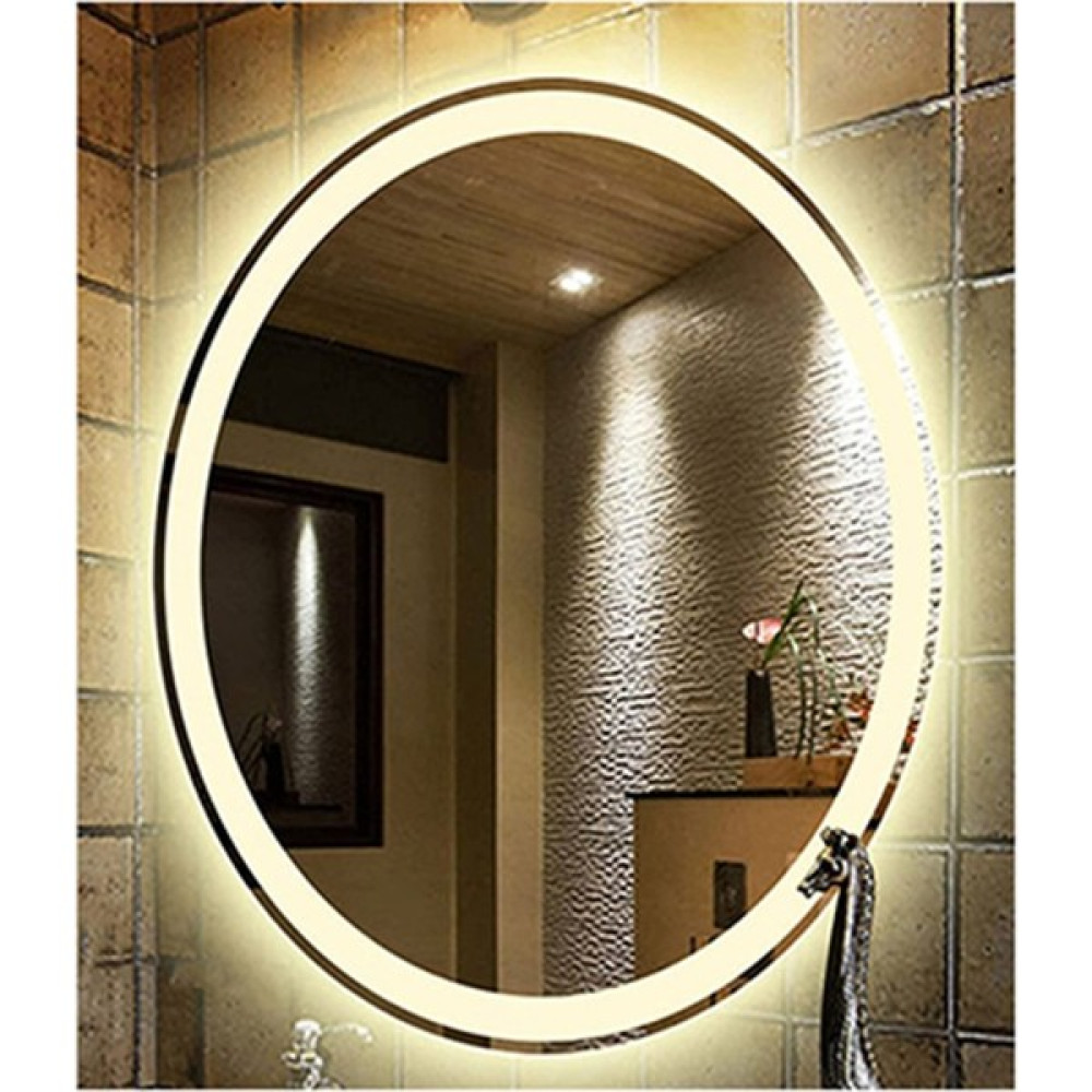 Global Led Mirror 40X60 cm Kumlamalı Elips Ledli Ayna Banyo Aynası Dekoratif Ayna Boy Ayna Salon Duvar Ayna Banyo Aynası Fiyatı