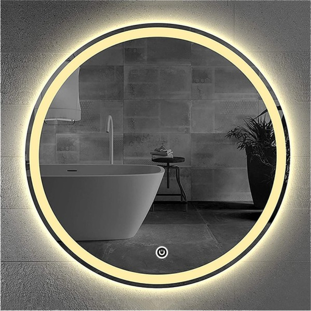 Global Led Mirror 70 cm Kumlamalı Dokunmatik Tuşlu Yuvarlak Ledli Ayna Duvar Salon Banyo Wc Ofis Yatak Odası Boy Ledli Ayna - Renkli Ayna Fiyatı