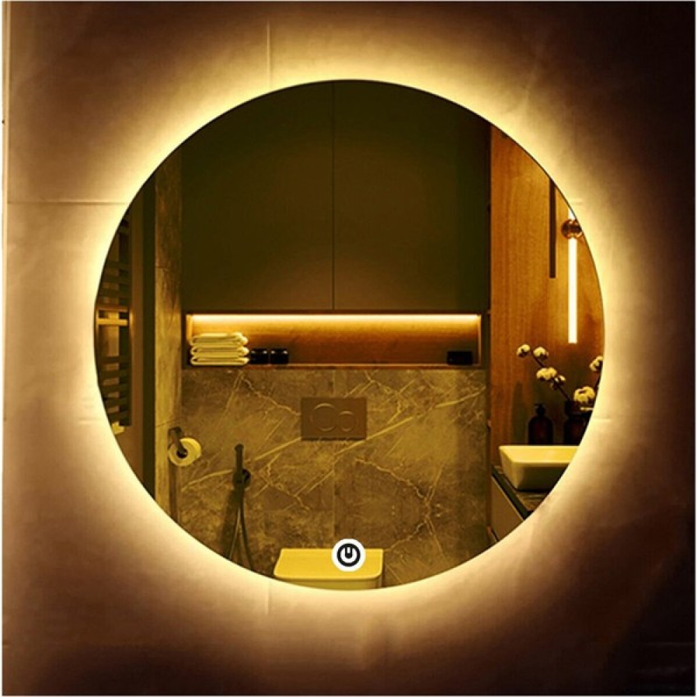 Global Led Mirror 85 cm Dokunmatik Tuşlu Yuvarlak Ledli Ayna Banyo Aynası Dekoratif Ayna Boy Ayna Salon Duvar Ayna Banyo Aynası Fiyatı