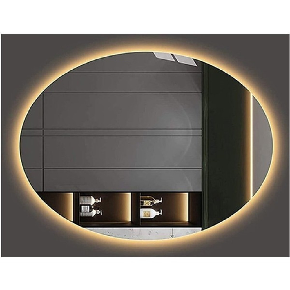 Global Led Mirror 85X65 Günışığı Elips Işıklı Ayna Banyo Aynası Tuvalet Aynası Ledli Ayna 80*60 Elips - 85 x 65 cm Banyo Aynası Fiyatı