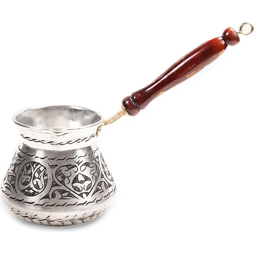 Global Marketin Eskitme Bakır Cezve - 2 Kişilik - Gri Diğer Fiyatı