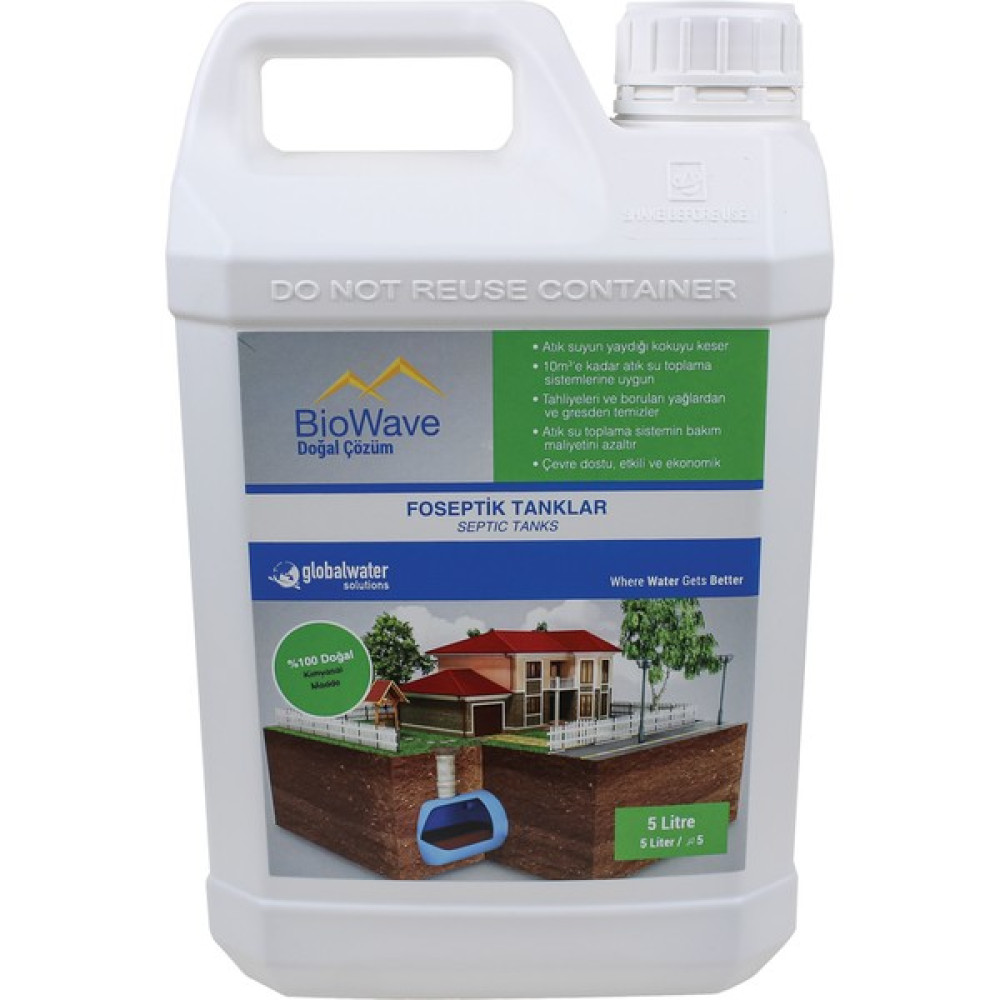 Global Water Solutions Biowave Foseptik Tanklar Koku ve Atık Giderici - 5 lt Bahçe Makinesi Fiyatı