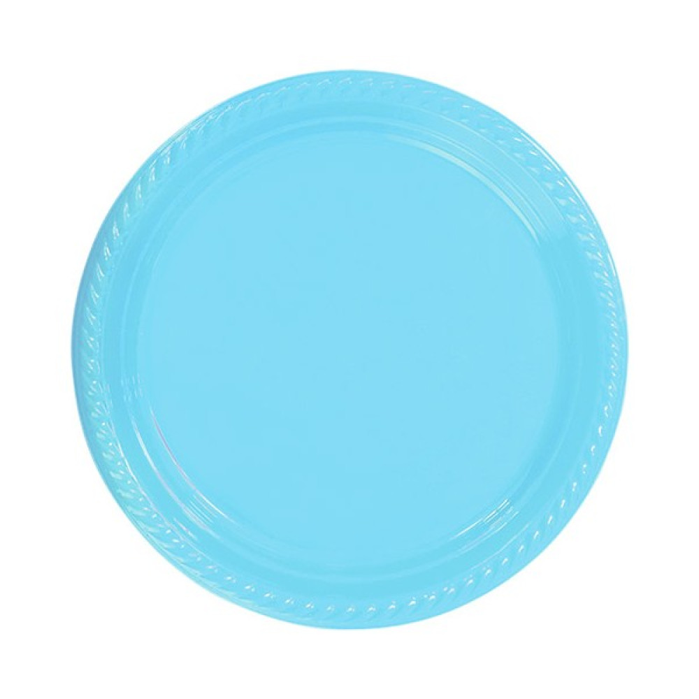 Globalance Parti Aksesuar Açık Mavi Plastik Tabak 22 cm 25LI - Renkli Oto Boyaları Fiyatı