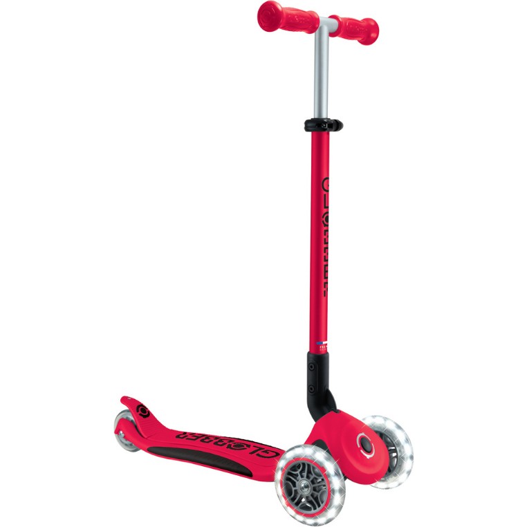 Globber Elite Deluxe Işıklı Scooter - Kırmızı Scooter Fiyatı