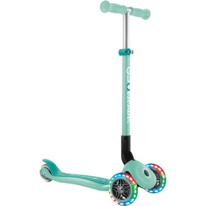 Globber Primo Işıklı Katlanabilir Scooter - Mint Yeşili Scooter Fiyatı