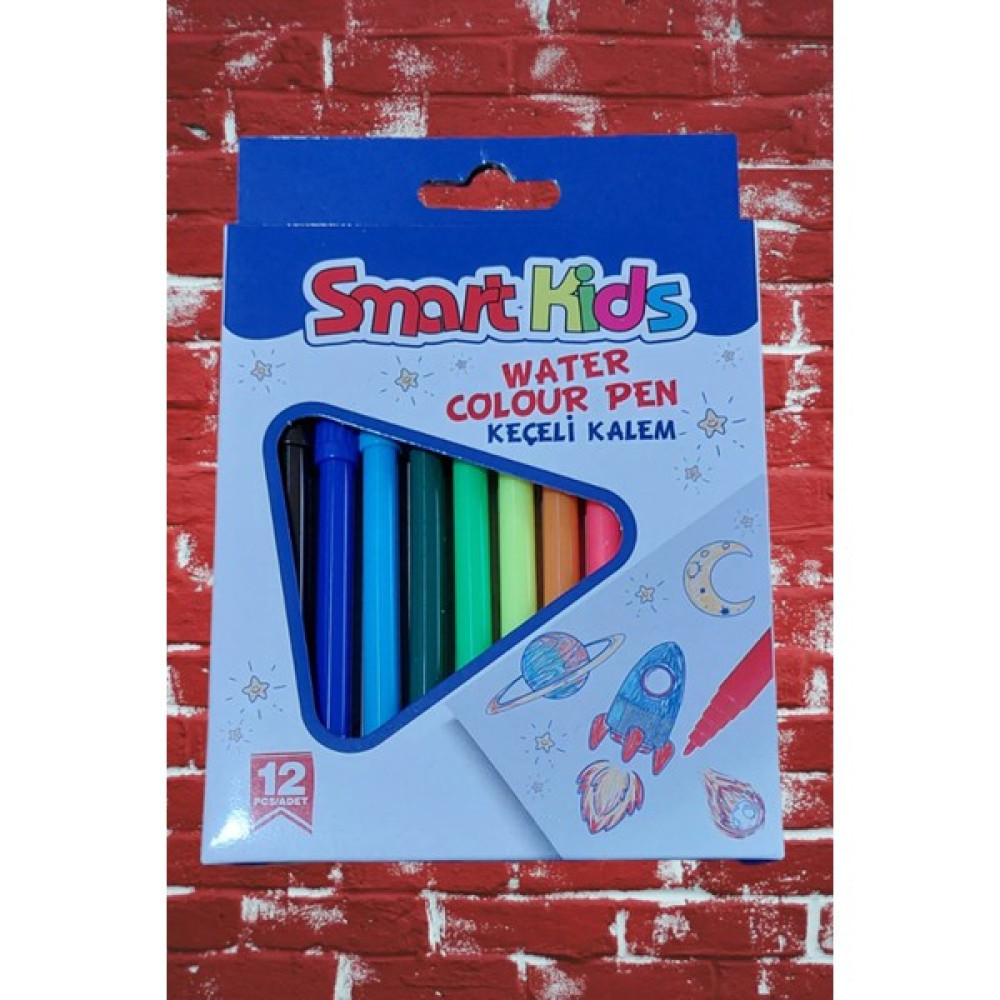 Globox Smart Kids 12 Renk Keçeli Boyama Kalemleri 1 mm Uç Keçe Uçlu Kalem Fiyatı