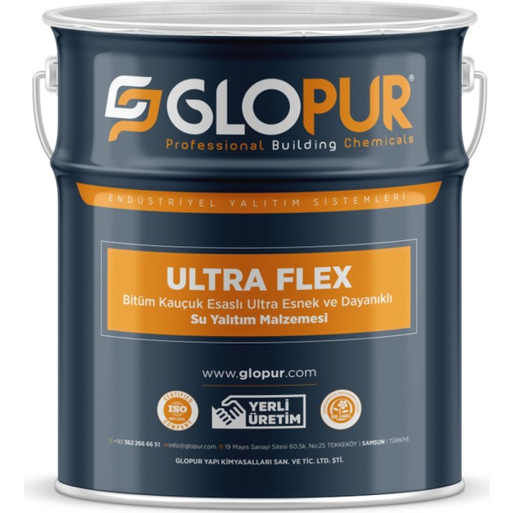 Glopur - Likit Membran Ultra Flex Su Yatılım Malzemesi 15 kg Dış Cephe Yalıtım Malzemeleri Fiyatı