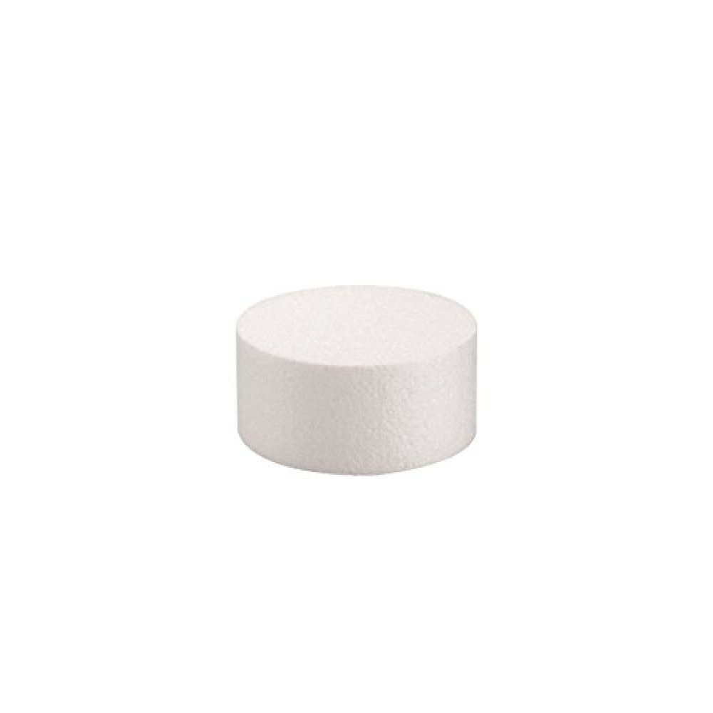 Glorex 3803 771 6 Styrofoam Disc, 5 x 8 x 4 cm – White